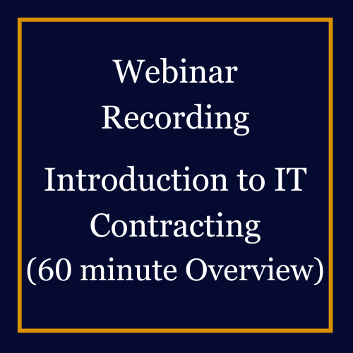 FLS Webinar Recording - Introduction to IT Contracting